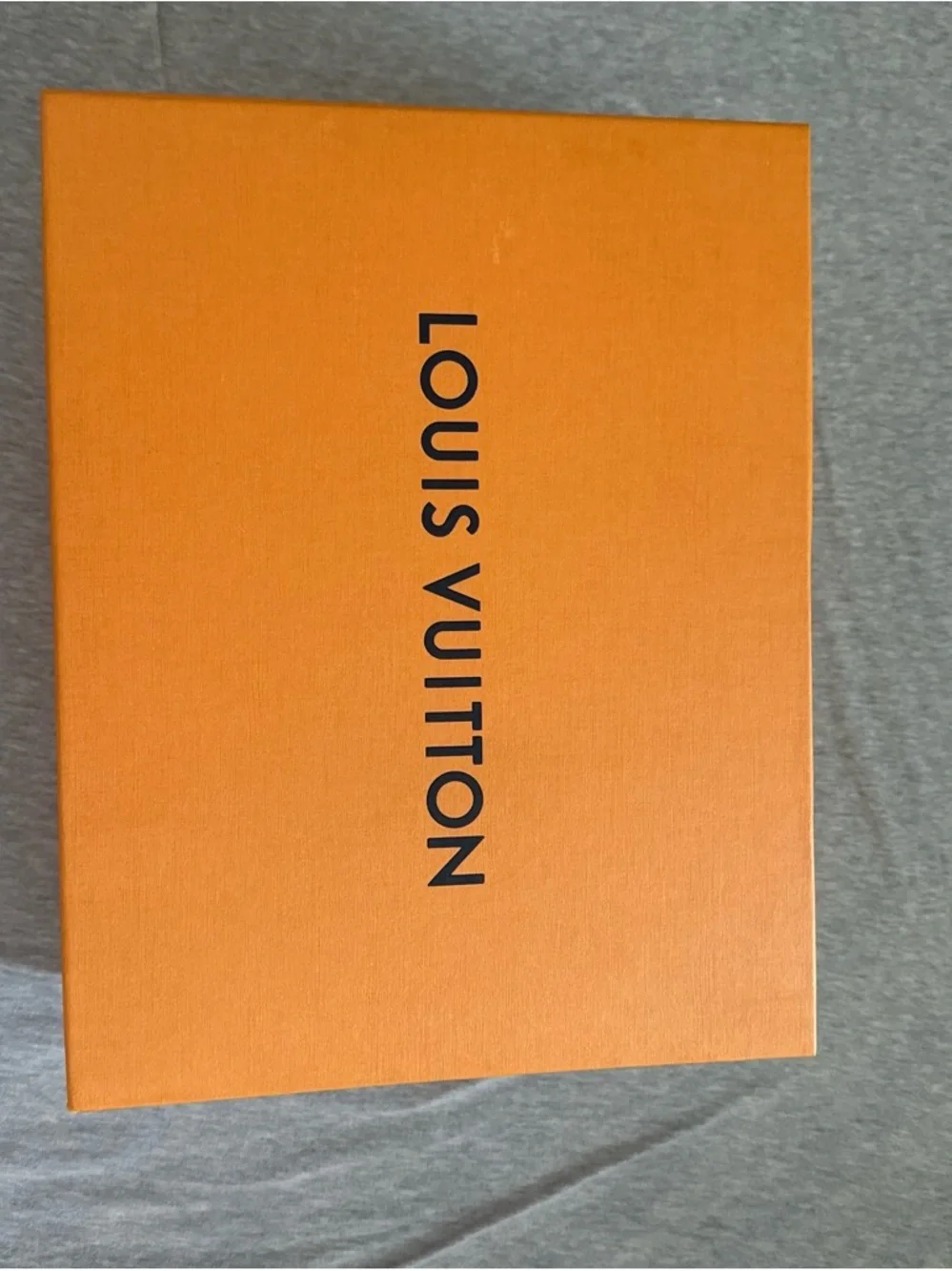 Louis Vuitton Orange Box with Black Logo